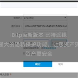 Bitpie新版本 比特派钱包：强大的隐私保护功能，让您资产更安全