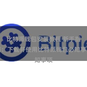 比特派钱包安装教程 新手指南：下载并使用比特派钱包必知事项