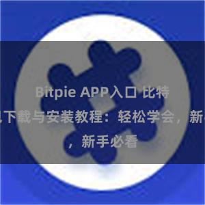 Bitpie APP入口 比特派钱包下载与安装教程：轻松学会，新手必看