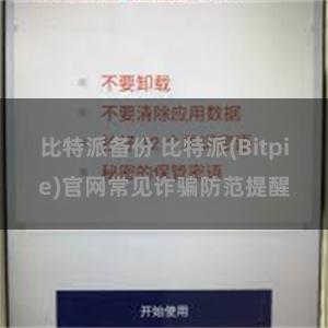 比特派备份 比特派(Bitpie)官网常见诈骗防范提醒