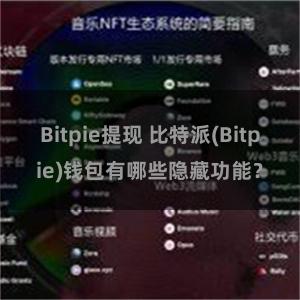 Bitpie提现 比特派(Bitpie)钱包有哪些隐藏功能？