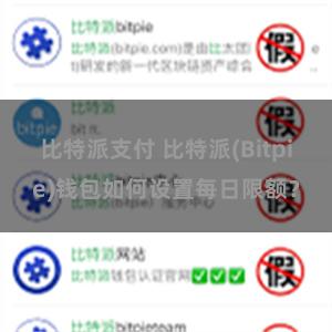 比特派支付 比特派(Bitpie)钱包如何设置每日限额？