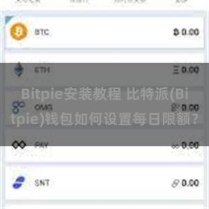 Bitpie安装教程 比特派(Bitpie)钱包如何设置每日限额？