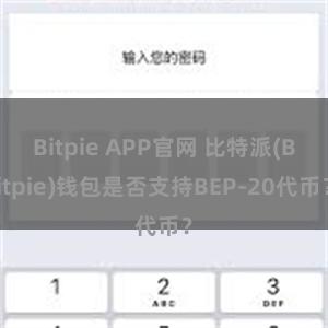 Bitpie APP官网 比特派(Bitpie)钱包是否支持BEP-20代币？