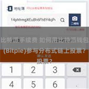 比特派手续费 如何用比特派钱包(Bitpie)参与分布式链上投票？