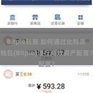 Bitpie转账 如何通过比特派钱包(Bitpie)进行高效资产配置？
