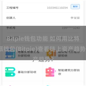 Bitpie钱包功能 如何用比特派钱包(Bitpie)查看链上资产趋势？