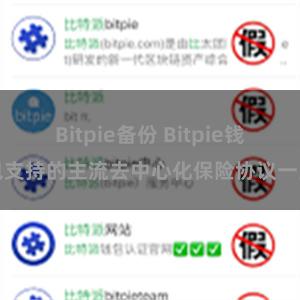 Bitpie备份 Bitpie钱包支持的主流去中心化保险协议一览
