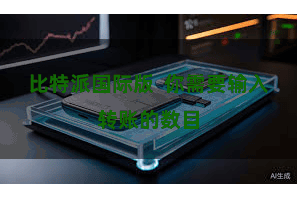   比特派国际版  你需要输入转账的数目