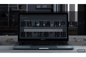 比特派链上互通  用户不错看到“注册”按钮