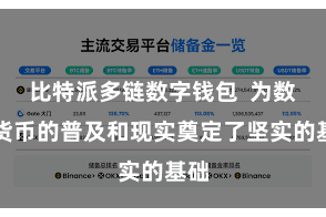比特派多链数字钱包  为数字货币的普及和现实奠定了坚实的基础