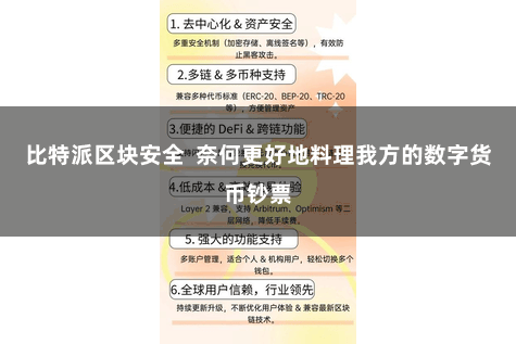 比特派区块安全  奈何更好地料理我方的数字货币钞票