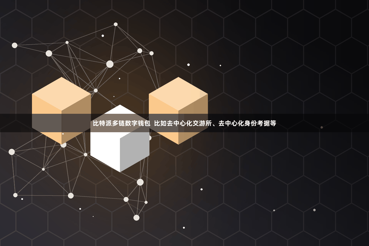 比特派多链数字钱包  比如去中心化交游所、去中心化身份考据等